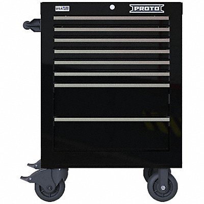 PROTO JSTV2739RS08BK Rolling Tool Cabinet Black Heavy Duty