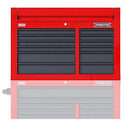 PROTO JSTV4228CD12RG Gloss Red Heavy Duty Top Chest