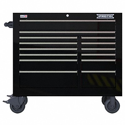 PROTO JSTV4239RD14BK Rolling Tool Cabinet Black Heavy Duty