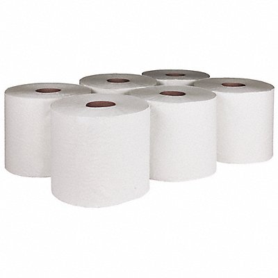 GRAINGER 60FG11 Paper Towel Roll Hardwound White PK6