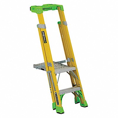 LOUISVILLE LADDER FCP1402HD Platform Stepladder 5 ft 3 H