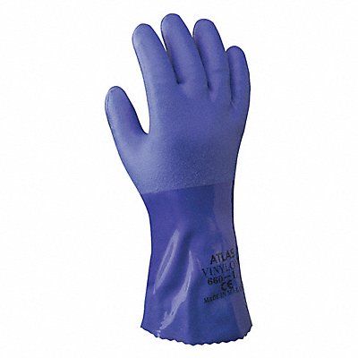 SHOWA 660S07V VF Chemical Resistant Gloves PVC Bl S 1PA54 PR