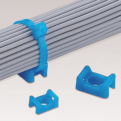 PANDUIT TM3S8C76 Cable Tie Base Saddle Aqua Tefzel PK100