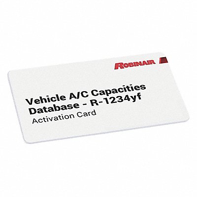 ROBINAIR 34002 Vehicle Capacities Database Card 2020