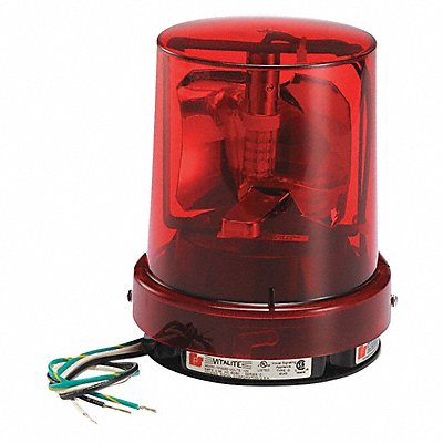 VITALITE 121SLED120RM1 Warning Light Red LED 5-1/8 D 6-1/4 H