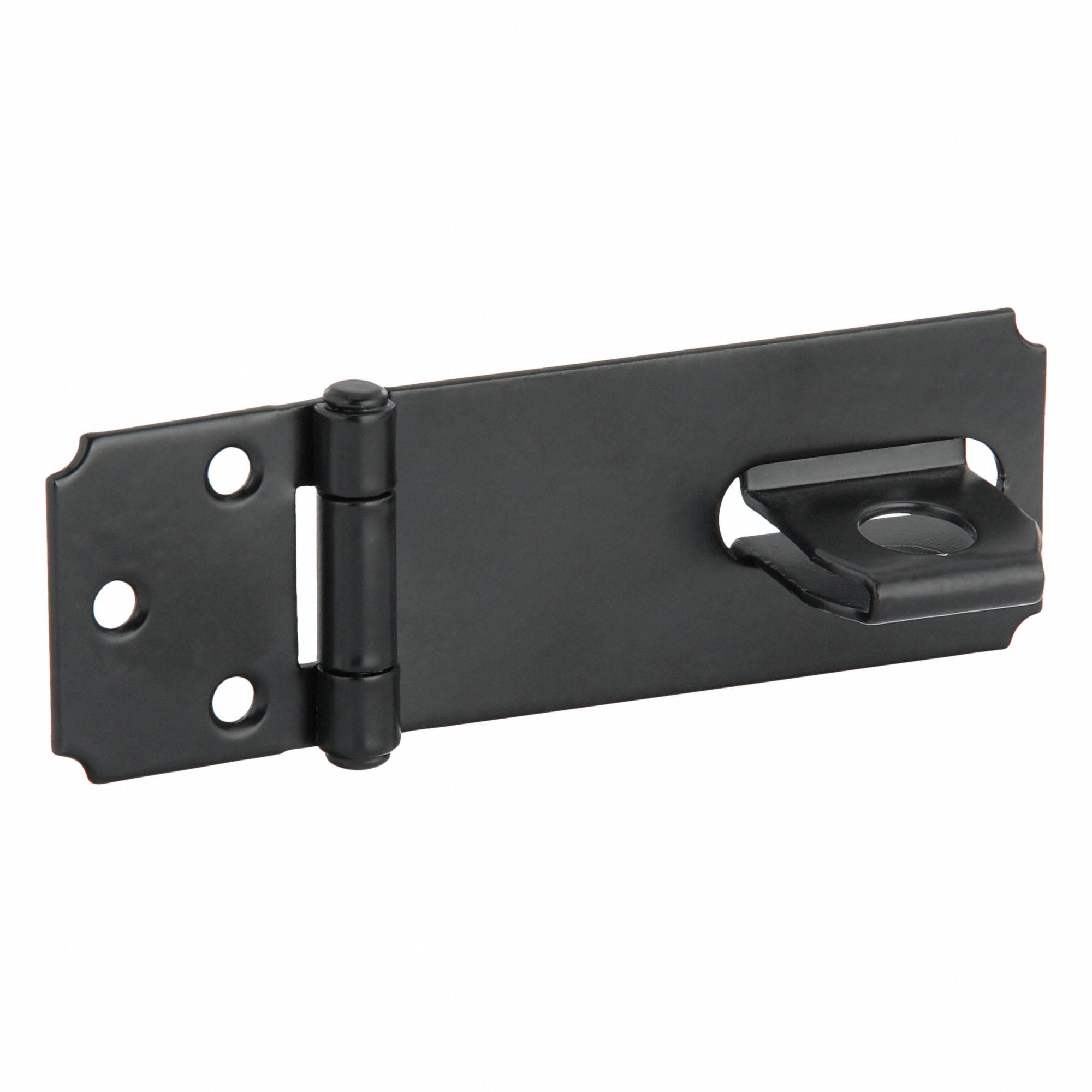 GRAINGER 60JJ55 Fixed Staple Hasp Black 3 1/2 L