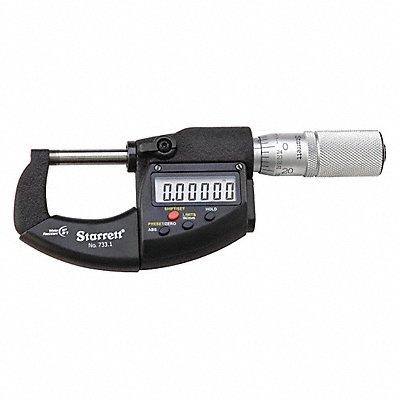 STARRETT 7331MEXFL25 Digital Outside Micrometer