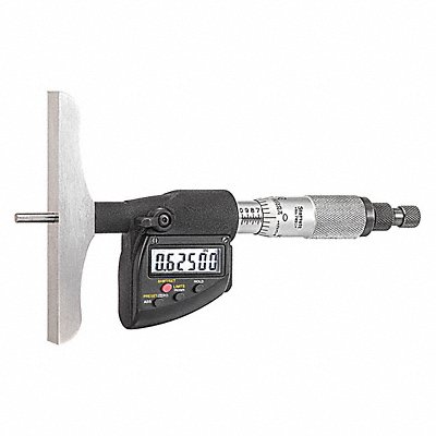 STARRETT 7491BZ6RL Electronic Digital Micrometer Depth Gage