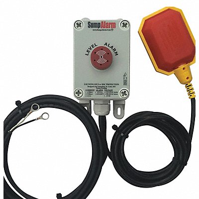 SUMP ALARM SA12VDC1L10 High Water Alarm with 10 ft Power Cord