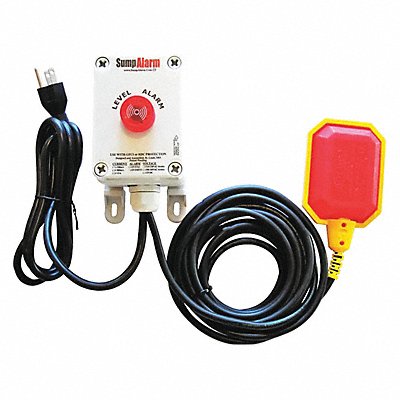 SUMP ALARM SA120V1L33 HighWaterAlarm Audio Visual 120VAC 6ft