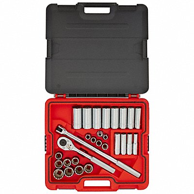 PROTO J54130T Socket Set 1/2 Drive 30 pcs. 12 Point
