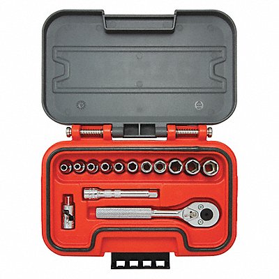 PROTO J47214S Socket Set 1/4 Drive 14 pcs. Metric