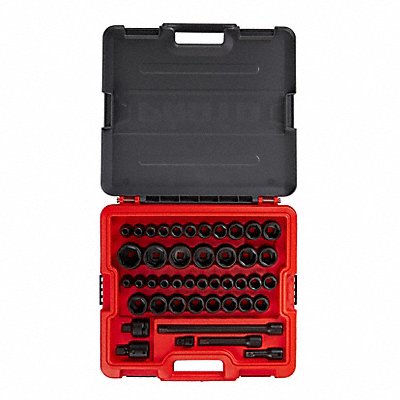 PROTO J74344IM Socket Set 1/2 Drive 44 pcs. SAE/Metric