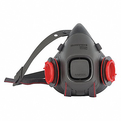 HONEYWELL NORTH HM501TL Half Mask Respirator Black L Mask Size