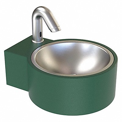 WASH-N-GO GWC75SO Wall-Mounted Outdoor Hand Sink Green