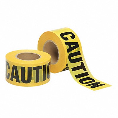 60NL77 ABILITY ONE 9905020000000 Barricade Tape Yellow 1 000 ft L 3 in