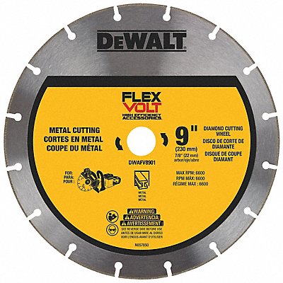DEWALT DWAFV8901 Diamond Saw Blade 9 Segmented