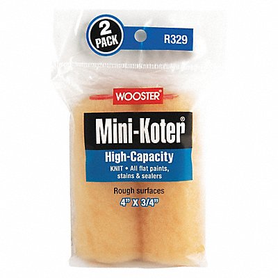 WOOSTER R3294 Mini Roller Cover 4 L 3/4 Nap PK2