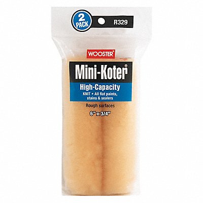 WOOSTER R3296 Mini Roller Cover 6 L 3/4 Nap PK2