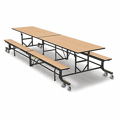 PALMER HAMILTON 19F18273012FB Folding Bench Table 27 H Fusion Maple