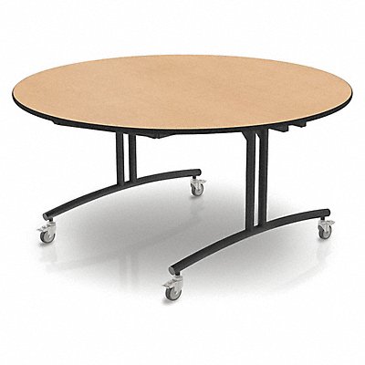 PALMER HAMILTON PHLIP203060RDFB Flip Top Table Round Fusion Maple