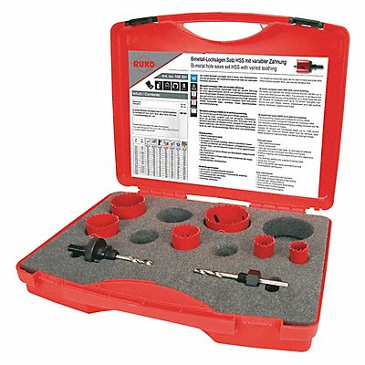 ROTHENBERGER 106301 Hole Saw Kit 1/2 x 20 5/8 x 18 Thread