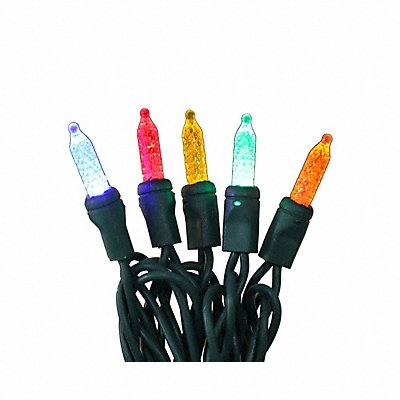 GRAINGER 60RG16 StringLights 25ft Bllt 50LEDs Multi