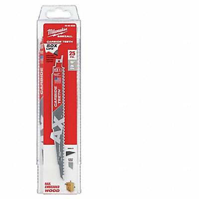 MILWAUKEE 48008526 Reciprocating Saw Blade Carbide Rigid