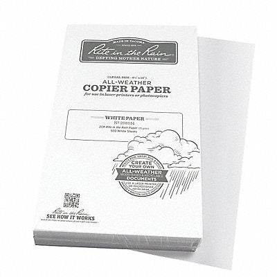 RITE IN THE RAIN 208514 Waterproof Laser Paper 20 lb PK500