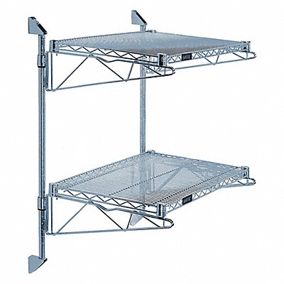 QUANTUM STORAGE SYSTEMS WC34CB2472GY Wire Cantilever 24 in Overall Depth