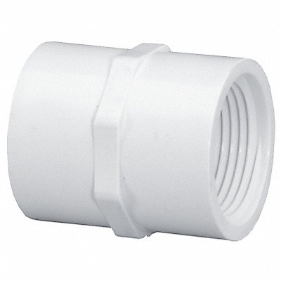 LASCO 430005BC Coupling PVC 1/2 in FNPT SCH 40 White