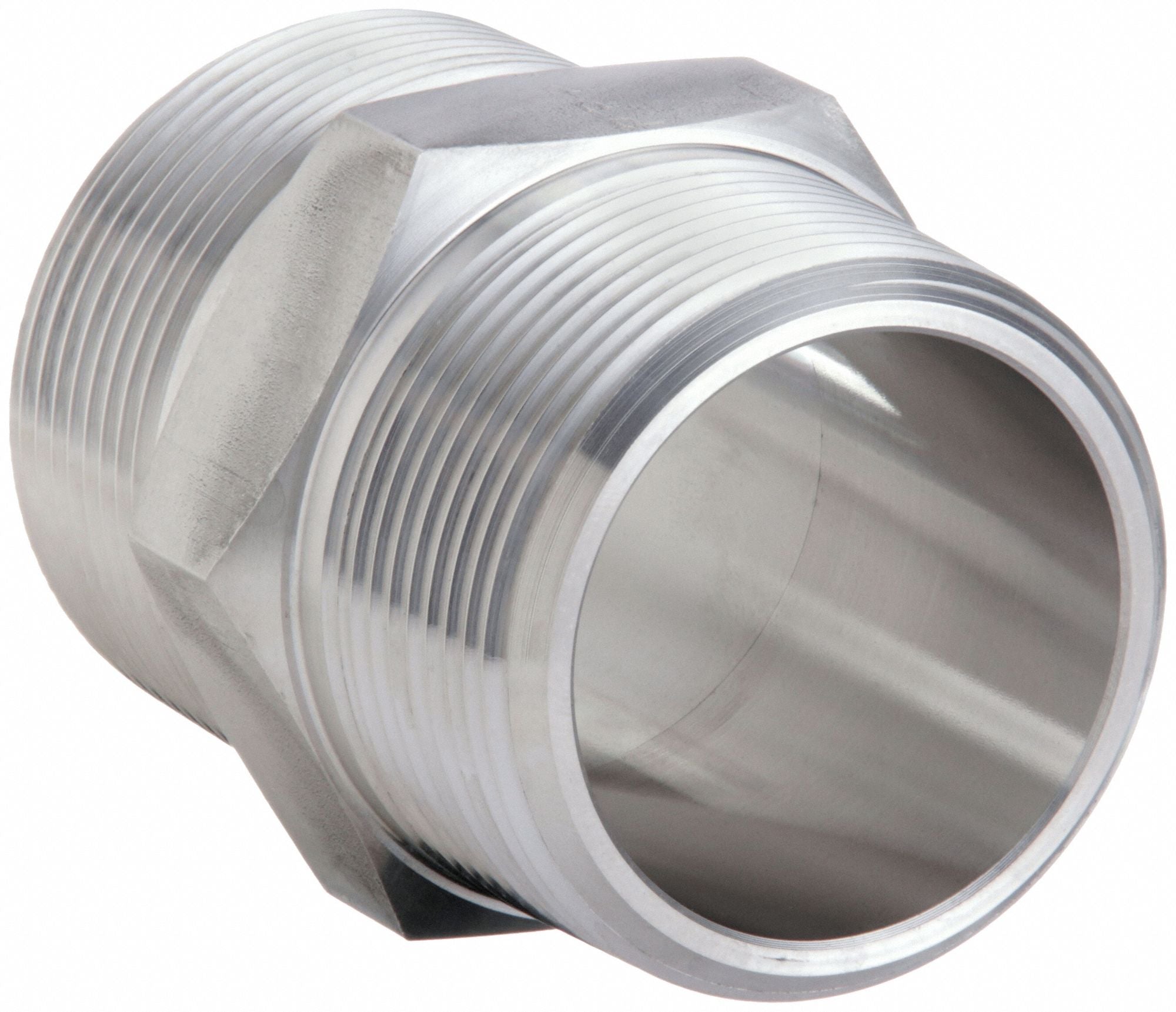 PARKER 112FFSS Nipple 316 SS 1 1/2 in Pipe Size MNPTF