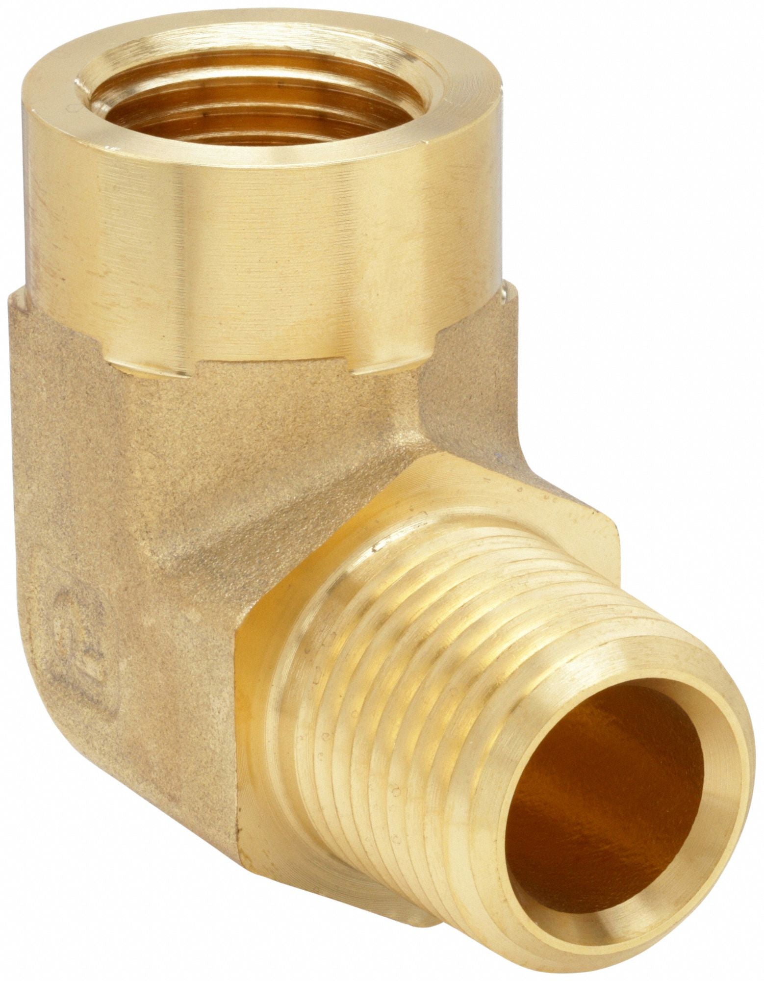 PARKER 18CDB 90 Street Elbow Brass 1/8 in NPTF x NPT