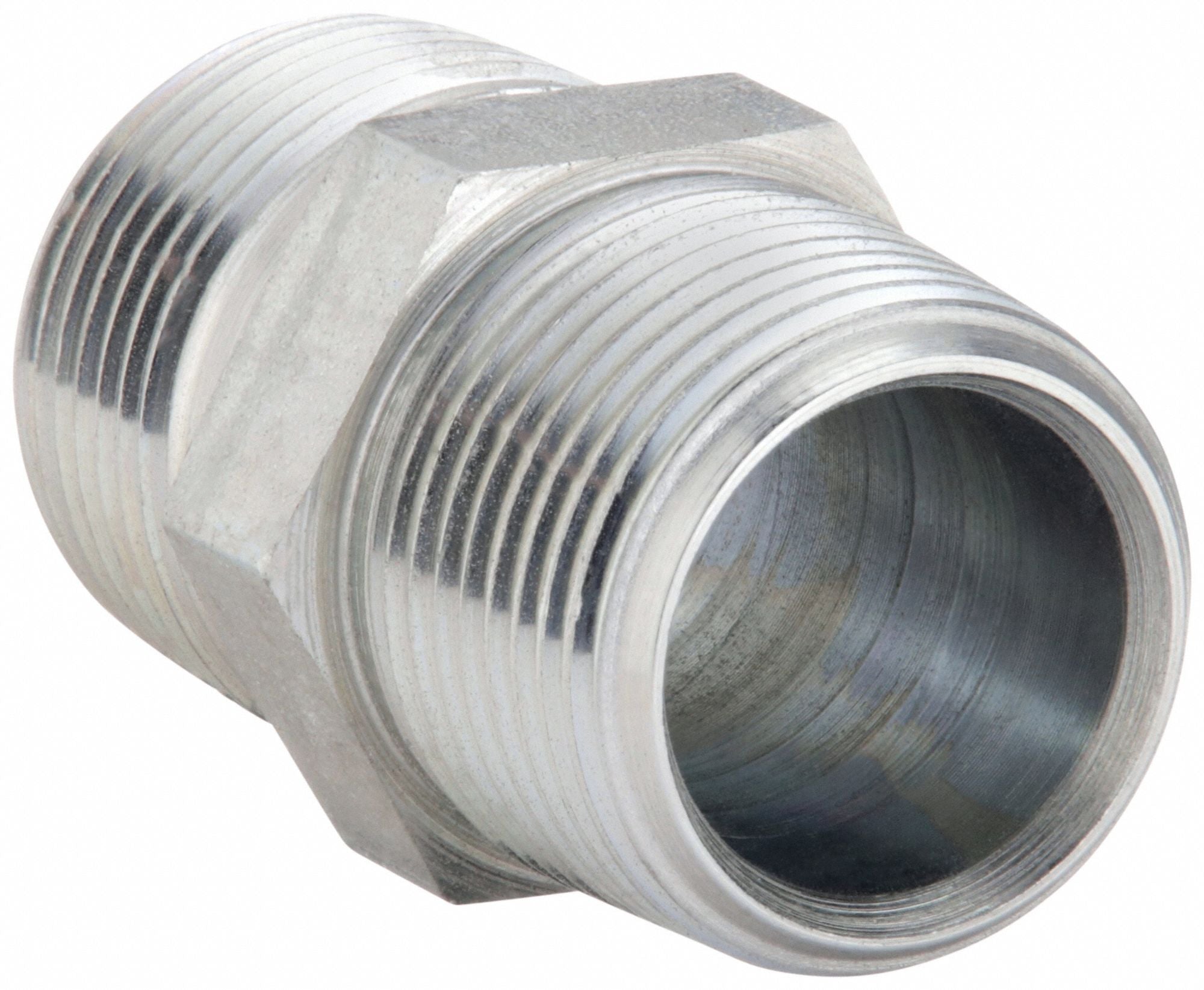 PARKER 38FFS Pipe Nipple Steel 3/8 Pipe Size MNPTF