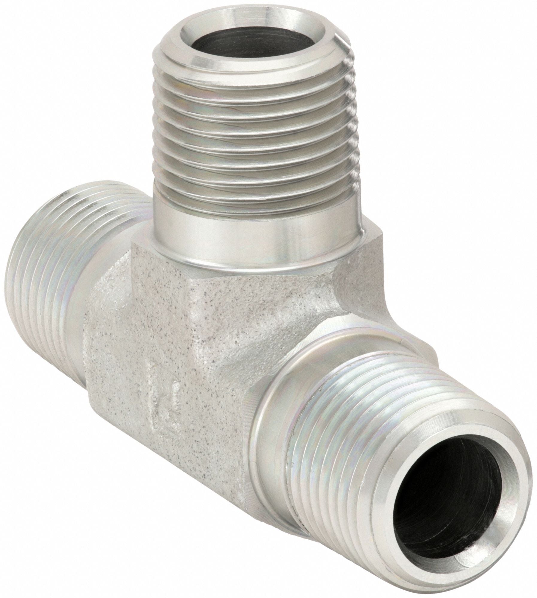 PARKER 38RRSS Tee Steel 3/8 in Pipe Size 6000 PSI