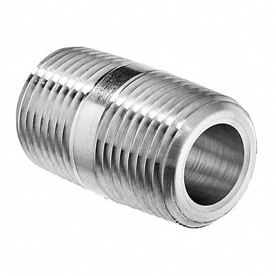 GRAINGER ZUSAPF7814 Long Nipple 304 SS 3/8 Pipe Size MNPT