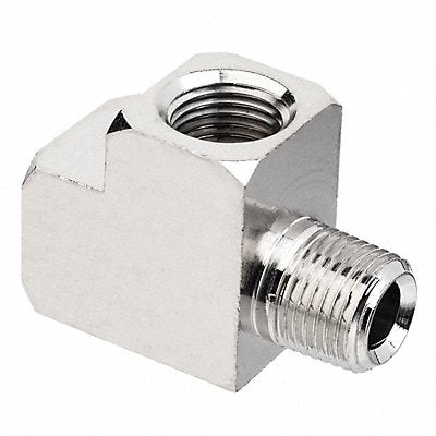 GRAINGER ZUSAPF9056 Run Tee Nickel-Plated Brass 3/8 in