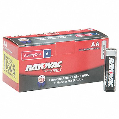 SKILCRAFT 6135010000000 Battery AA Alkaline 1.5V PK24