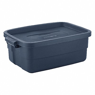 RUBBERMAID RMRT100004 StorageTote DkIndigoMetallic Solid Lin LDPE