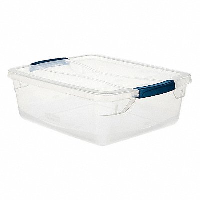 RUBBERMAID RMCC160000 Storage Tote Clear Solid Polypropylene