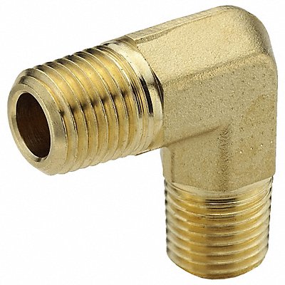 PARKER 1204P6 90 Elbow Brass 3/8 in Pipe Size MNPT