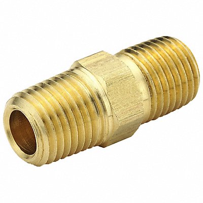 PARKER 216P12 Hex Nipple Brass 3/4 in Pipe Size MNPT