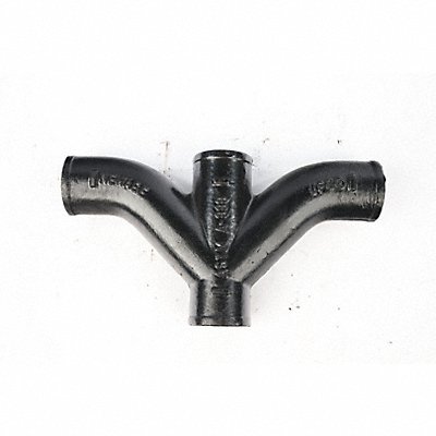 GRAINGER 221802 Combo Wye and 1/8 Bend Cast Iron 2 in