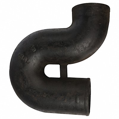 GRAINGER 222512 P-Trap Cast Iron 4 in Pipe Size Socket