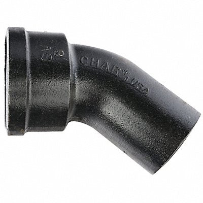 GRAINGER SVF08B60 45 Bend 6 in Socket Cast Iron Black