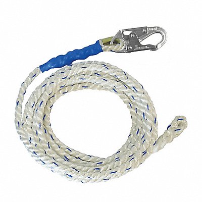 FALLTECH 8125 Vertical Lifeline White Steel Hardware