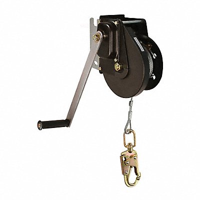 FALLTECH 7295M Materials Winch Black 8 1/2 in H Manual