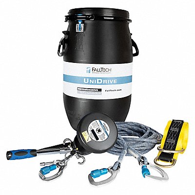FALLTECH 6813150K Decent Control Al Carabiner Black/Blue