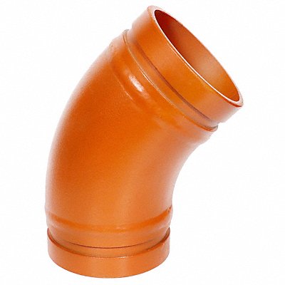 GRUVLOK 390015238 45 Long Radius Elbow Ductile Iron 6 in