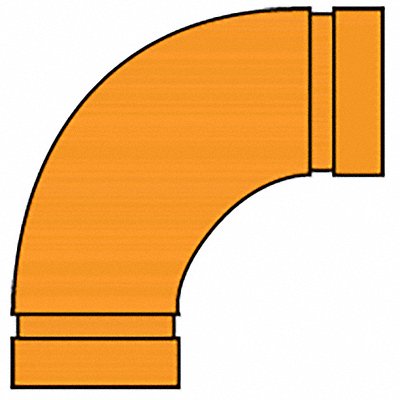 GRUVLOK 390039121 90 Elbow Ductile Iron 3 in Grooved